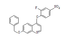 7-芐氧基-4-（2-氟-4-硝基苯氧基）喹啉 CAS號(hào):1394820-97-3